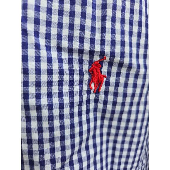 Polo Ralph Lauren Men’s Blue White Sleep Shirt Pajama Top XL - Picture 3 of 5